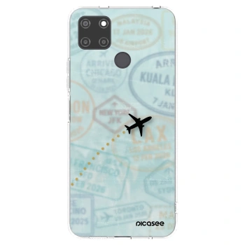 Picasee silikonska prozirna maskica za Realme C21Y - FLIGHT PATH