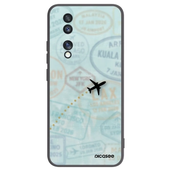 Picasee crna silikonska maskica za Honor 70 - FLIGHT PATH