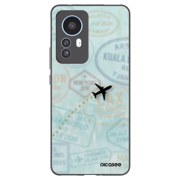 Picasee crna silikonska maskica za Xiaomi 12T - FLIGHT PATH