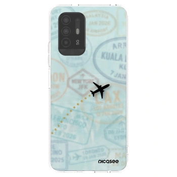 Picasee silikonska prozirna maskica za OPPO A94 5G - FLIGHT PATH