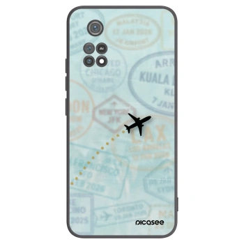 Picasee crna silikonska maskica za Xiaomi Poco M4 Pro - FLIGHT PATH