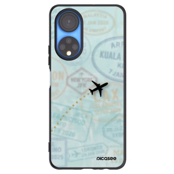 Picasee crna silikonska maskica za Honor X7 - FLIGHT PATH
