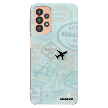 Picasee silikonska prozirna maskica za Samsung Galaxy A23 A236B 5G - FLIGHT PATH