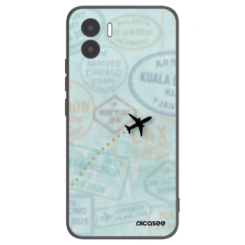 Picasee crna silikonska maskica za Xiaomi Redmi A1 - FLIGHT PATH