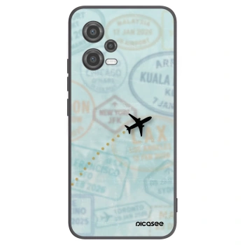 Picasee crna silikonska maskica za Xiaomi Poco X5 - FLIGHT PATH