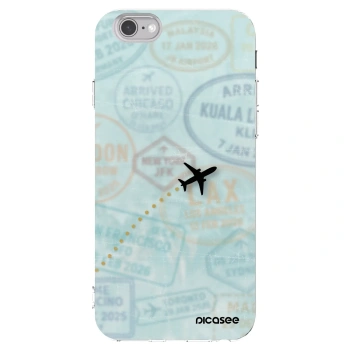 Picasee silikonska prozirna maskica za Apple iPhone 6/6S - FLIGHT PATH