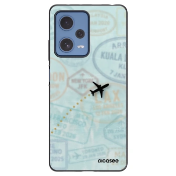 Picasee crna silikonska maskica za Xiaomi Redmi Note 12 Pro 5G - FLIGHT PATH