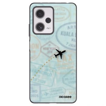 Picasee crna silikonska maskica za Xiaomi Redmi Note 12 Pro+ 5G - FLIGHT PATH