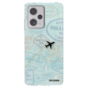 Picasee silikonska prozirna maskica za Xiaomi Redmi Note 12 Pro+ 5G - FLIGHT PATH