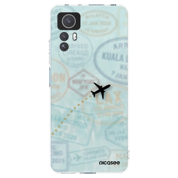Picasee silikonska prozirna maskica za Xiaomi Redmi Note 12S - FLIGHT PATH