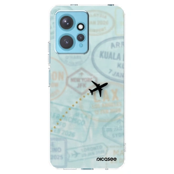 Picasee silikonska prozirna maskica za Xiaomi Redmi Note 12 4G - FLIGHT PATH