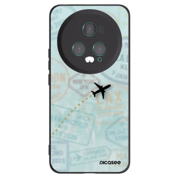 Picasee crna silikonska maskica za Honor Magic5 Pro - FLIGHT PATH