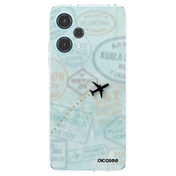 Picasee silikonska prozirna maskica za Xiaomi Poco F5 - FLIGHT PATH