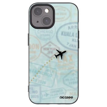 Picasee crna silikonska maskica za Apple iPhone 15 - FLIGHT PATH