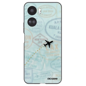 Picasee crna silikonska maskica za Honor 90 Lite 5G - FLIGHT PATH