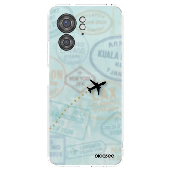 Picasee silikonska prozirna maskica za Motorola Edge 40 - FLIGHT PATH