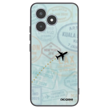Picasee crna silikonska maskica za Realme C53 - FLIGHT PATH