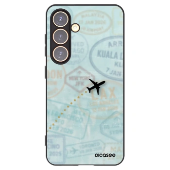 Picasee crna silikonska maskica za Samsung Galaxy S24 S921B 5G - FLIGHT PATH