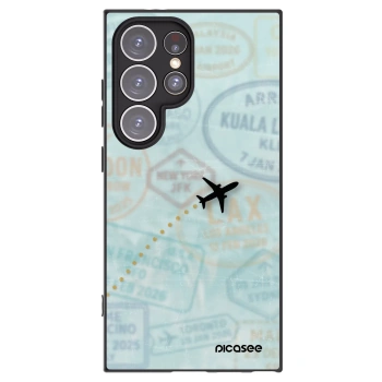 Picasee crna silikonska maskica za Samsung Galaxy S24 Ultra S928B 5G - FLIGHT PATH