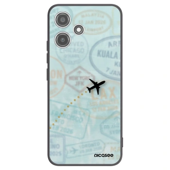 Picasee crna silikonska maskica za Xiaomi Redmi 12 5G - FLIGHT PATH