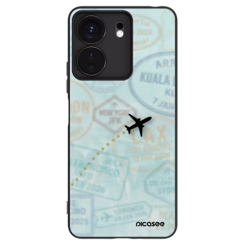 Picasee crna silikonska maskica za Xiaomi Redmi 13C 4G - FLIGHT PATH
