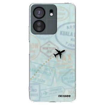 Picasee silikonska prozirna maskica za Xiaomi Redmi 13C 4G - FLIGHT PATH
