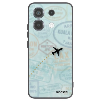 Picasee crna silikonska maskica za Xiaomi Poco X6 - FLIGHT PATH
