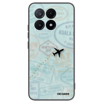 Picasee crna silikonska maskica za Xiaomi Poco X6 Pro - FLIGHT PATH