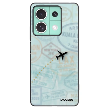 Picasee crna silikonska maskica za Xiaomi Redmi Note 13 5G - FLIGHT PATH