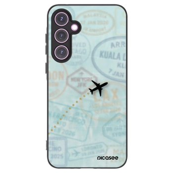 Picasee crna silikonska maskica za Samsung Galaxy A35 5G A356B - FLIGHT PATH