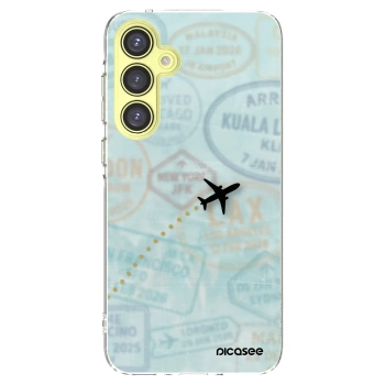 Picasee silikonska prozirna maskica za Samsung Galaxy A35 5G A356B - FLIGHT PATH