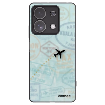 Picasee crna silikonska maskica za Xiaomi Redmi Note 13 Pro 4G - FLIGHT PATH