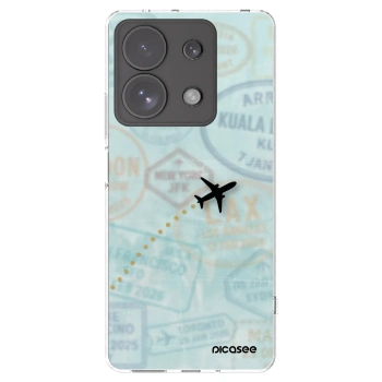 Picasee silikonska prozirna maskica za Xiaomi Redmi Note 13 Pro 4G - FLIGHT PATH