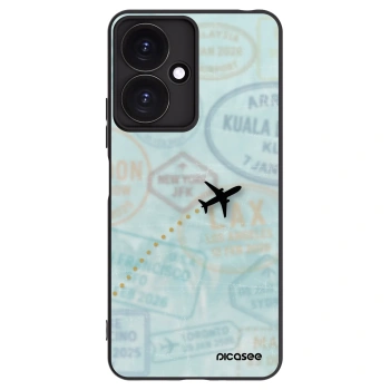 Picasee crna silikonska maskica za Xiaomi Redmi 13C 5G - FLIGHT PATH