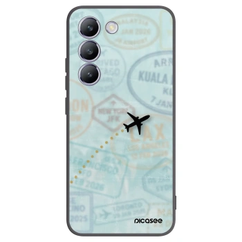 Picasee crna silikonska maskica za Vivo V40 SE 5G - FLIGHT PATH