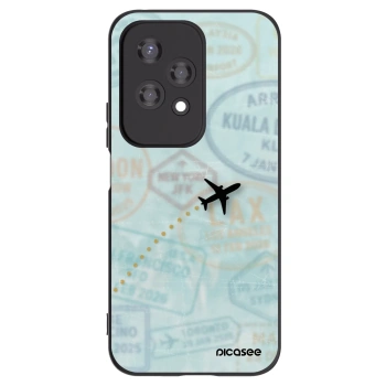 Picasee crna silikonska maskica za Honor 200 Lite - FLIGHT PATH