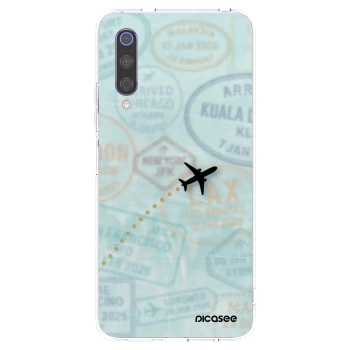 Picasee silikonska prozirna maskica za Xiaomi Mi 9 - FLIGHT PATH