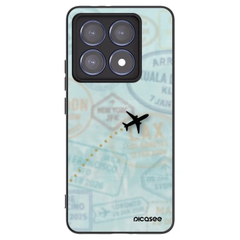 Picasee crna silikonska maskica za Xiaomi 14T Pro - FLIGHT PATH