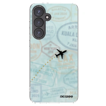 Picasee silikonska prozirna maskica za Samsung Galaxy S24 FE S721B - FLIGHT PATH