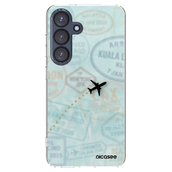 Picasee silikonska prozirna maskica za Samsung Galaxy S25 5G - FLIGHT PATH