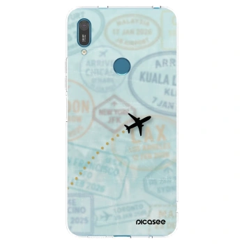 Picasee silikonska prozirna maskica za Huawei Y7 2019 - FLIGHT PATH