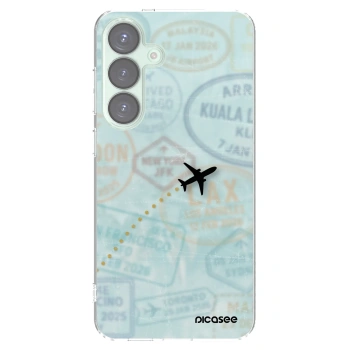 Picasee silikonska prozirna maskica za Samsung Galaxy S25+ 5G - FLIGHT PATH