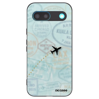 Picasee crna silikonska maskica za Google Pixel 8 - FLIGHT PATH