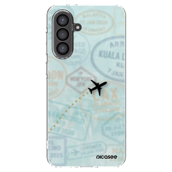 Picasee silikonska prozirna maskica za Samsung Galaxy A56 5G A566B - FLIGHT PATH