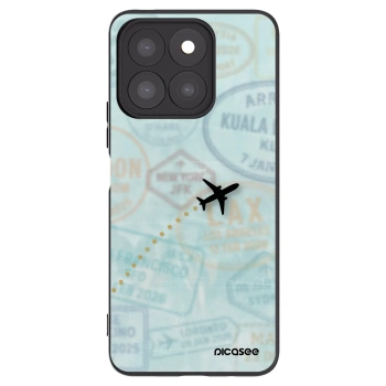 Picasee crna silikonska maskica za Honor X8c - FLIGHT PATH