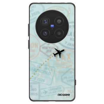 Picasee crna silikonska maskica za Vivo X200 Pro - FLIGHT PATH