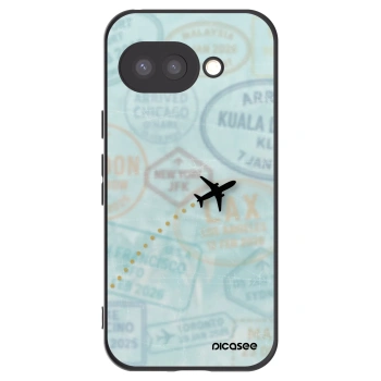 Picasee crna silikonska maskica za Google Pixel 9a - FLIGHT PATH