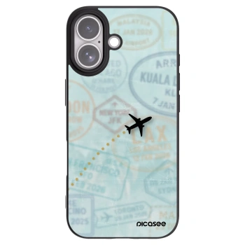 Picasee crna silikonska maskica za Apple iPhone 17 - FLIGHT PATH