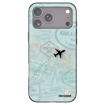 Picasee crna silikonska maskica za Apple iPhone 17 Pro Max - FLIGHT PATH