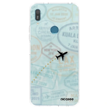 Picasee silikonska prozirna maskica za Huawei Y6 2019 - FLIGHT PATH